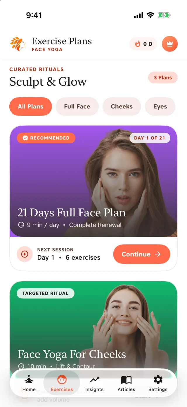 Face Yoga: Jawline, cheeks, eyes and more