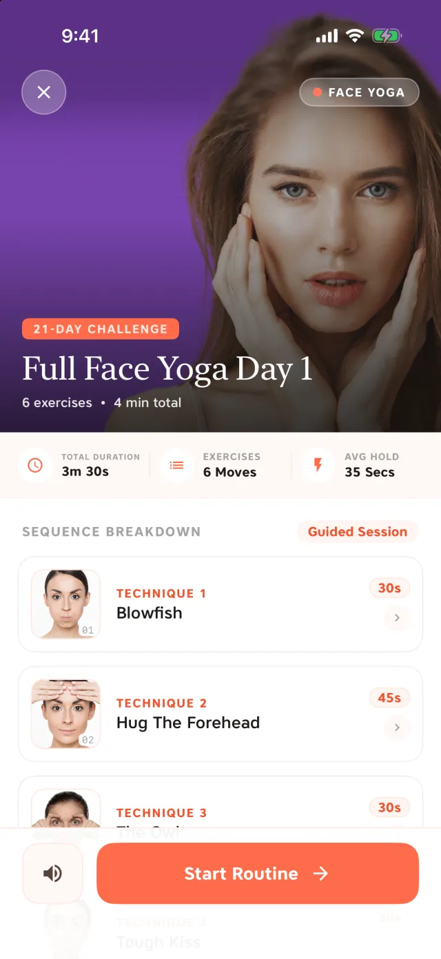 Face Yoga: Nine moves, about five minutes